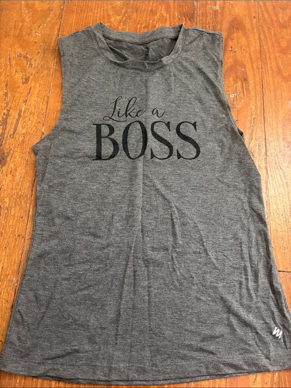 Like a BOSS Women's Charcoal Muscle Tank